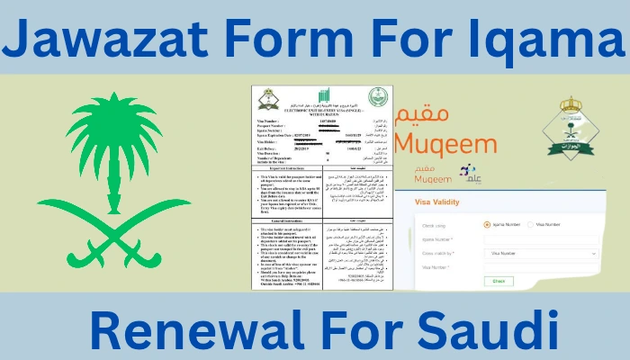 Jawazat Form For Iqama Renewal